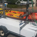 Two single and two double canoes (sit-in) are available to hire