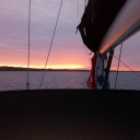 View from Tom's yacht FLOJ at either dawn, dusk or the end of the world
