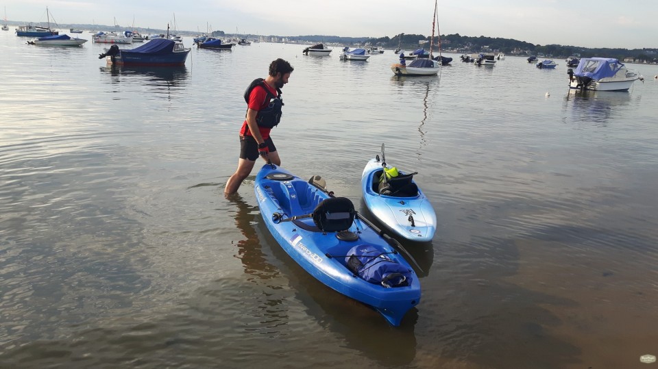 Posted on the Friday Night paddle event August 7th. "Am just back from the Friday Night paddle - North Haven to Brownsea Pottery Pier then back via PYC. Just me, Biker Phil and his beard - he was on his one ton sit on, I was in the little blue squirly boat that so needs a skeg.  The water was glassy flat courtesy of negative wind strengths - we cruised past the Old Ferry that is now a fish processing plant - we could have circled the island and that would have been special but it was the first event this year so I played it safe. We left the beach after a BBQ a little after midnight - 6 hours on or by the water. It wasn't quite perfect as it was so noisy out there with jet skis and power boats but next time we will head around the back of the islands where that won't be a problem."