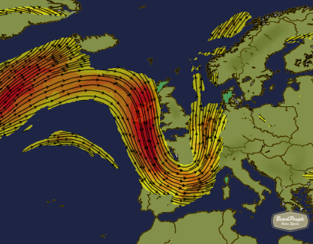 There's a useful Jet Stream forecast at https://www.westweather.co.uk/jetstream that goes up to ten days forward.Equally interesting is the description below of the mechanics of a Jet Stream, and especially how Rossby waves can result in e.g prolonged wet summers whilst people are dying of heat just across the Channel in usually nice-to-go-places like Spain and Italy. And also France.In a nutshell - the Jet Stream is a band of fast moving air that blows from west to east - it separates the cold grey miserable polar air from the warm, continental 'just baked croissant'-flavoured stuff.The stream itself wanders slowly north and south across the UK - when it's south of us we are stuck in miserable grey days of Old London Town, when its to the north we get our flipflops out. So far so simple.But it's not the kind of steady stream that your Doctor asks for - ripples move from the east to the west that force it up and down the country temporarily - these are called Rossby Waves and they are independent of the speed of the oncoming stream..If the Rossby wave speed matches the opposite-flowing Jet Stream speed then conditions become static and we may see either a prolonged heatwave or wet season.A useful example is tomorrow 9pm's Jet Stream forecast (second image) vs XC Weather forecast (third image). The Jet Stream has completely looped south around the bottom of the country, leaving us in a pool of unsettled 'Polar' weather which persists until Thursday.As to how accurate the predictions are I have no idea, though most likely the further out they get the less accurate they become. Understanding the mechanics of UK weather may not make you feel any happier about our stolen summer, but it is some comfort to know what to blame...