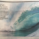 Surf competition cancelled - waves too big even for the professionals!